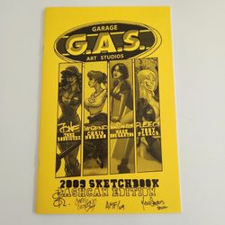 GARAGE ART STUDIOS GAS Tone SKETCHBK ASH TONY FLEECS SIGNED Dos Santos Moreno 