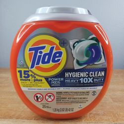 Tide Hygienic Clean Heavy 10x Duty Power PODS Original 42 oz