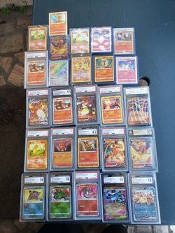 Pikachu black Label & all Electric Pokémon for $2000! The Charizard Collection all Charizard $2500! All Pokémon cards $4000!