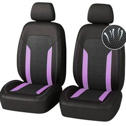 2PCS Cooling Car Seat Covers,Breathable Front Seat Covers with Mesh Construction and Foam Padding,Car Seat Protector to Reduce Back Sweating,Universal