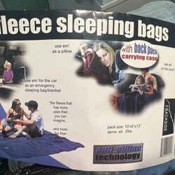 New. No Pulling Fleece Sleeping Bag
