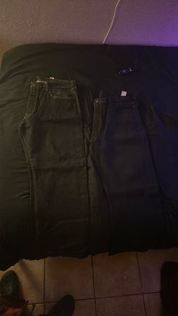 Black and charcoal 501s