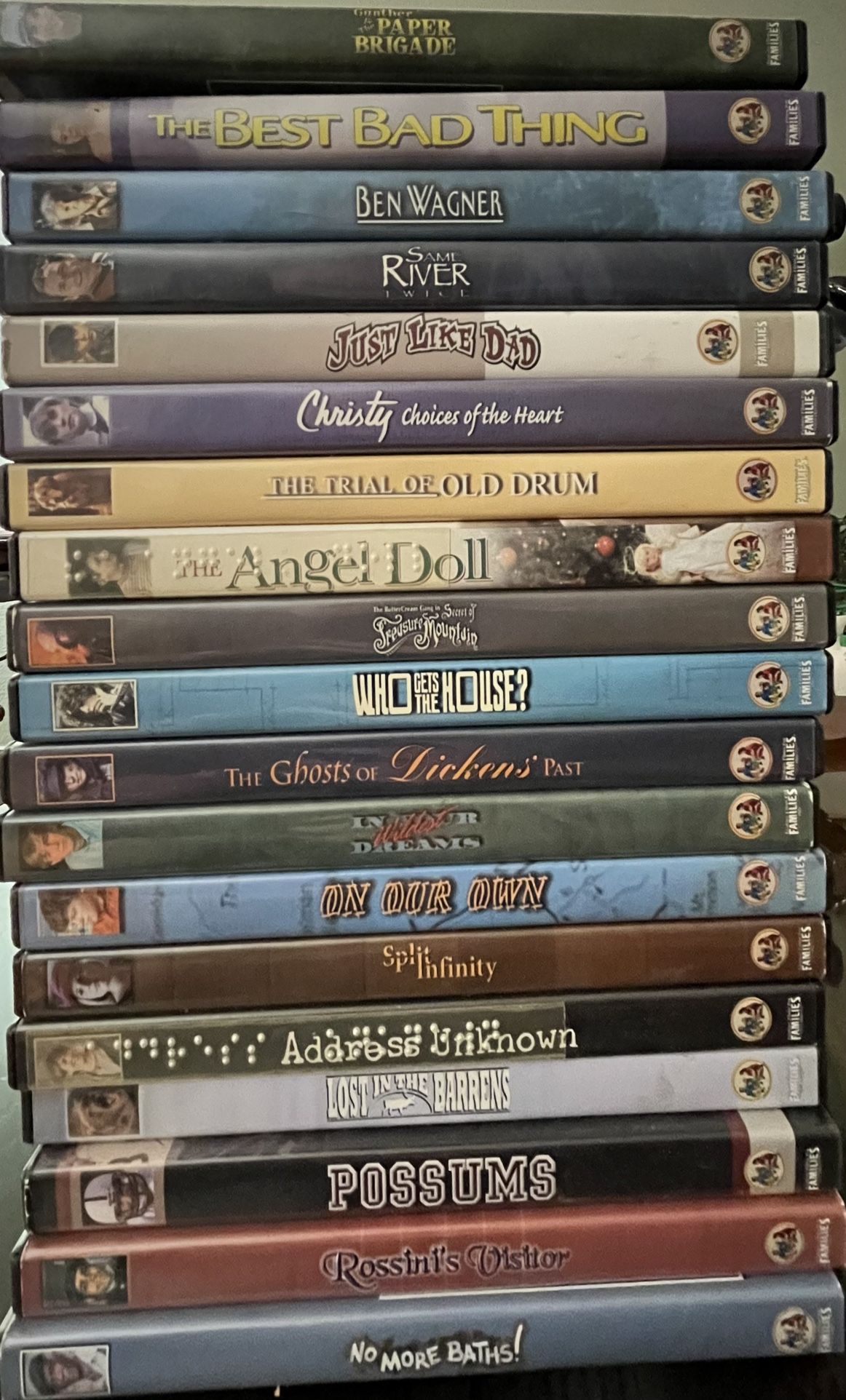 Collection of Family Movies (Feature Films for Families) on DVD