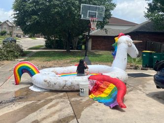 Huge Rainbow Unicorn River Float. Discontinued. Help my daughter make summer money. $225