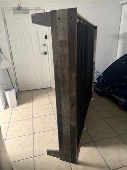 Dark Wood Bed Headboard