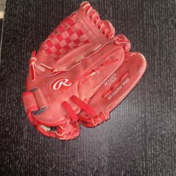 Red Baseball Glove