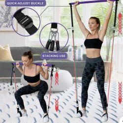 Portable Gym (Pilates Bar + Resistance Band BarNEW