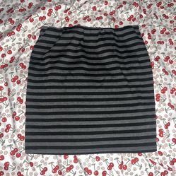 Stripped Mini Skirt