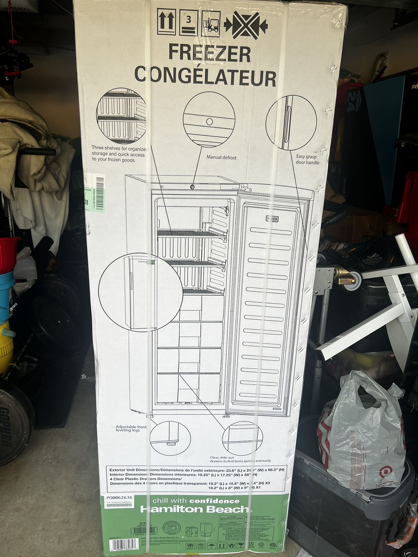 New Vertical Upright Freezer 11CuFt