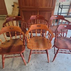 2 Round Tables 12 Captain Chairs