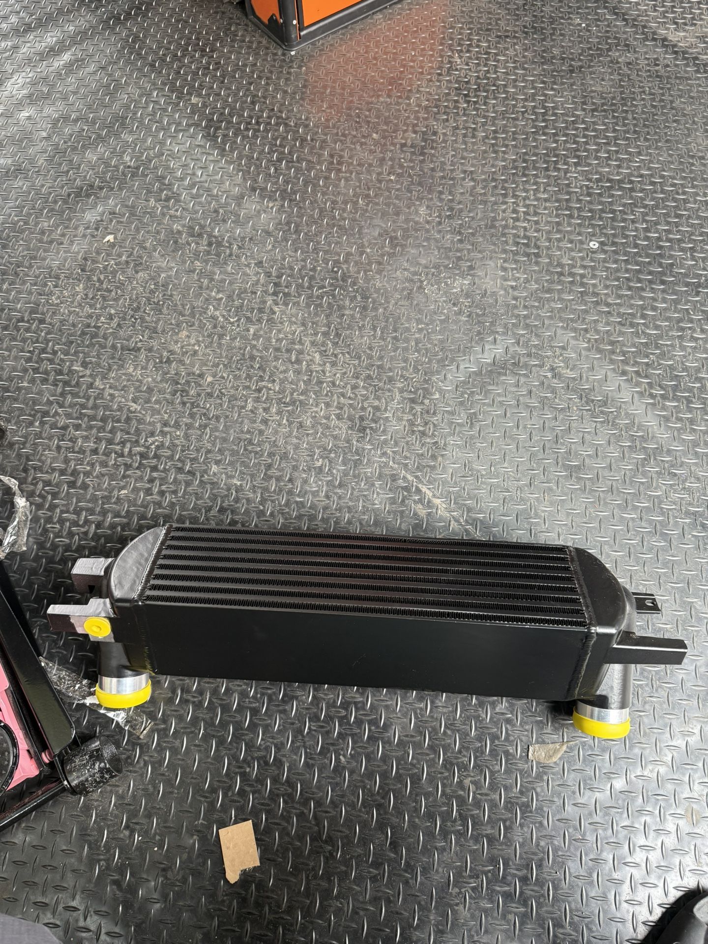 DNA MOTORING Aluminum FMIC Front Mount Bar & Plate Core Intercooler Compatible with 15-23 Mustang 2.3L Ecoboost