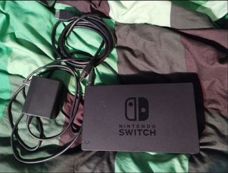 Nintendo switch dock with cords, $50