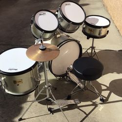 Jr. Mendini Ceilio 5 Piece Drum Set