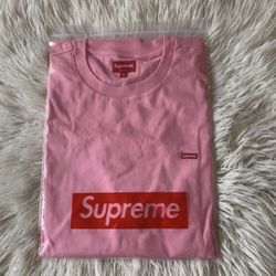 Cheap New Supreme Small Box L/S Tee Pink | (Spring Summer '22) | Small BRAND NEW