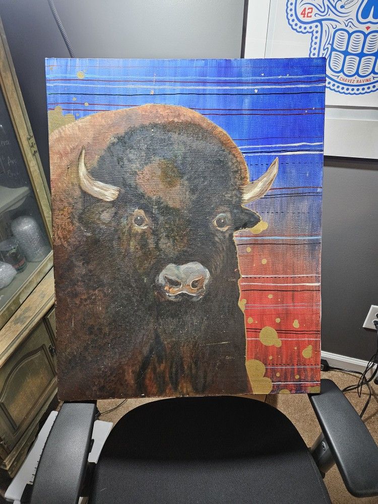Bison Buffalo Painting