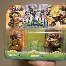 Skylanders Swap Force: Heavy Duty Sprocket and Scorp in box