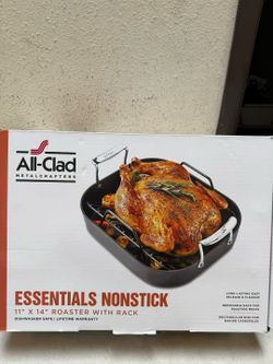 All-Clad Hard Anodized Nonstick Roaster with Rack