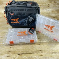 KastKing Fishing Texoma Tackle Bags - Large Saltwater Resistant Fishing Bag