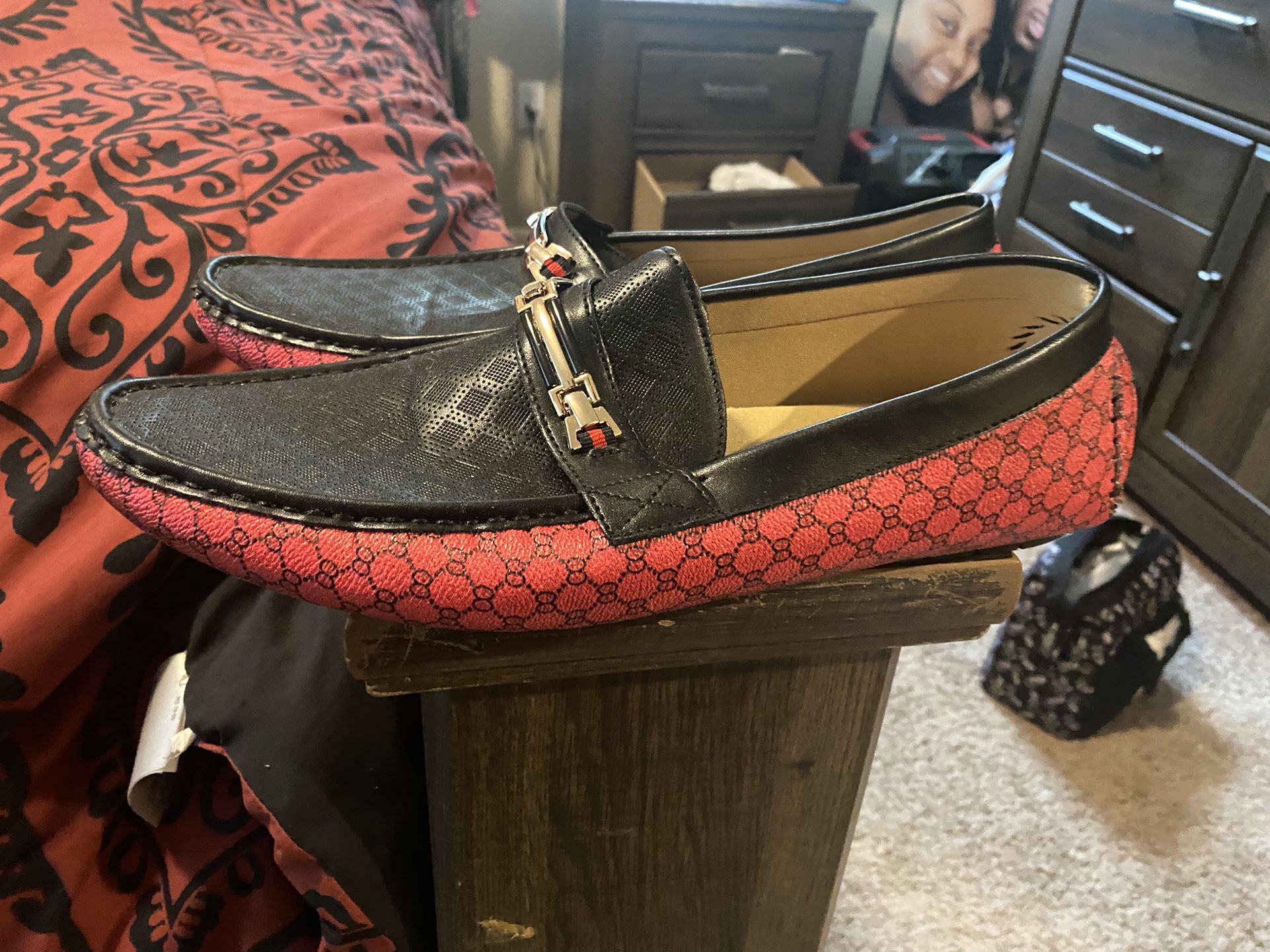 Loafers Gucci Print