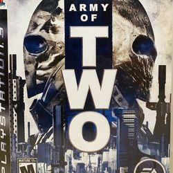 Army of Two (Sony PlayStation 3, 2008) PS3 CIB! W/ Manual! Works Great! Fun Game