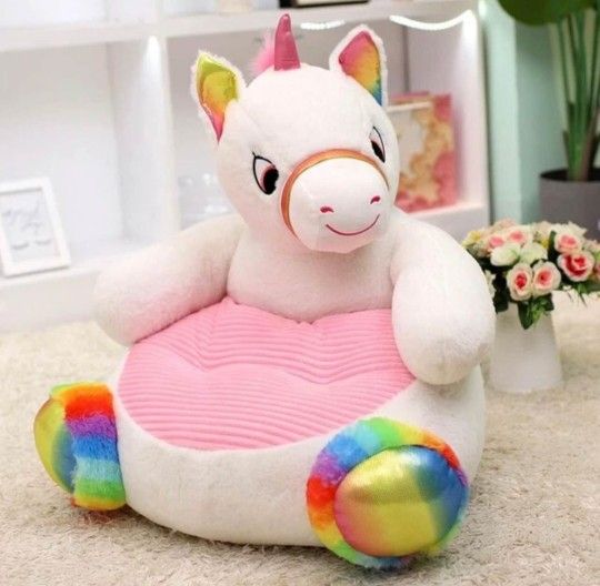 Cute unicorn sofa chair for girls from 4 months to 4 years old.