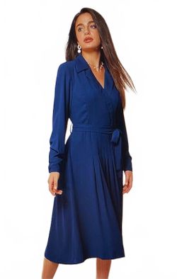 Grace Karin Women’s Long Sleeve Pleated Dress Size L