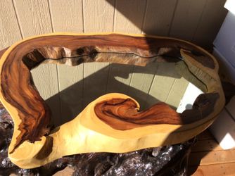 Redwood mirror 51x 34 inches heavy