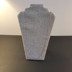 A Nice Necklace  .   It's Silver Plated  .  Size  . 22" .