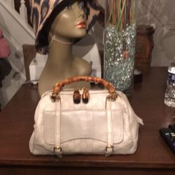 Gucci Bamboo Guccissima Leather Monogram Boston Bag