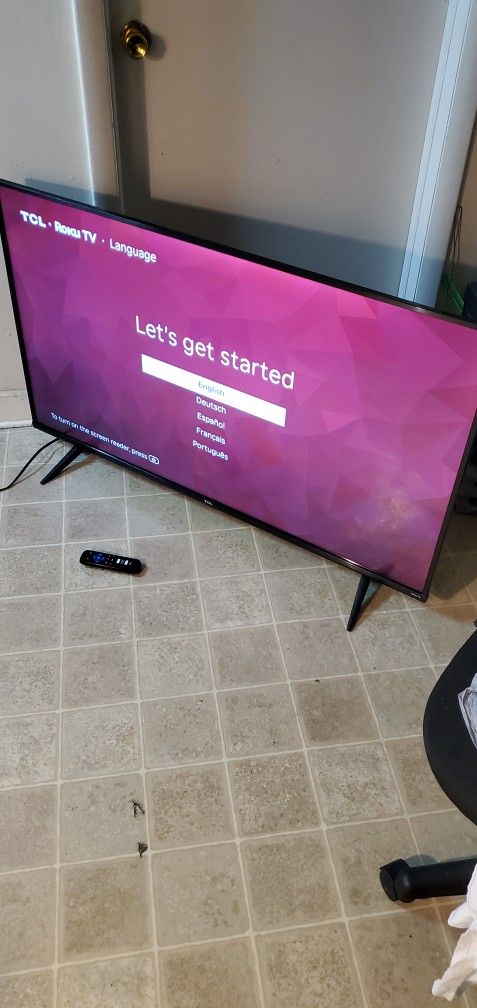 Price Firm 55 Inch Tcl Roku 4k Smart 55s433 No Trading