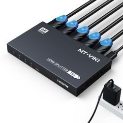 🖥️ MT-VIKI 4-Port HDMI KVM Switch — 4K  $25 OBO  MT-VIKI 4-Port HDMI KVM Switch for controlling up to 4 computers with one monitor, keyboard, and mou