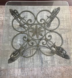 Cocktail/coffee beveled glass table
