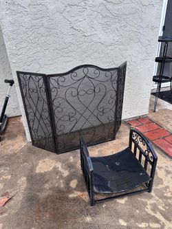 Fireplace screen