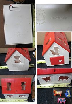 ASAKUSA Barn insert animals Vintage