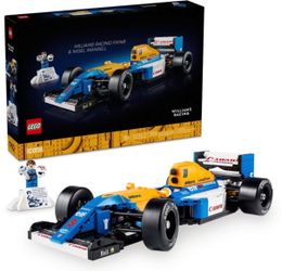 Lego icons Williams racing fw14b and Nigel Mansell model car
