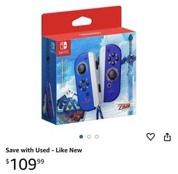 Nintendo Switch Controller Zelda Skywards Sword Ed.