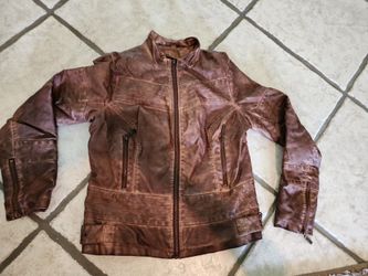 Leather coat