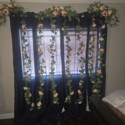 Guias De Flores En Color Beige Y Rosegold