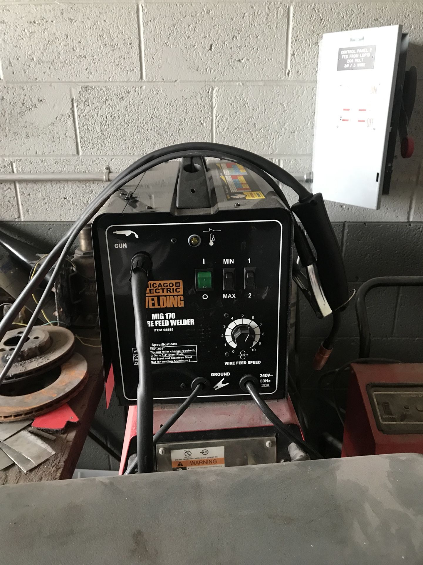 Chicago electric 220 mig 170 wire feed welder