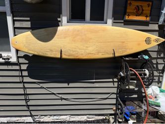 Vintage Northwest surf designs surfboard