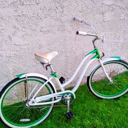 Classic Phat Cycle Sea Crest 26" Beach Cruiser Bike Bicicleta Basket 