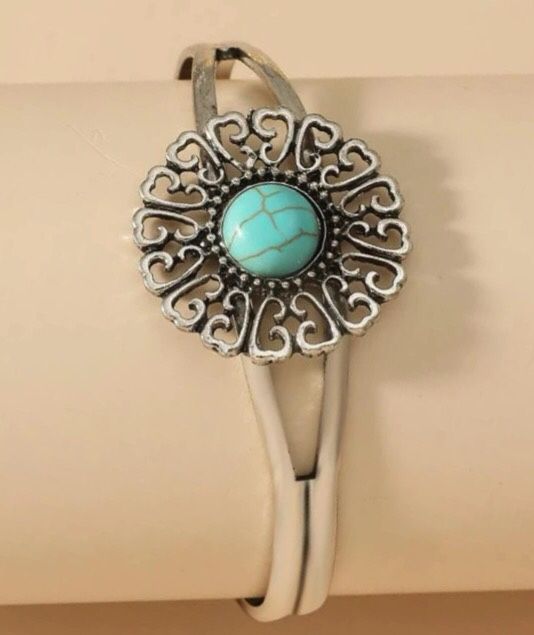 Turquoise Zinc Alloy Bracelet 