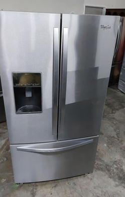 Whirlpool French Door Fridge Stainless Steel with Ice Maker