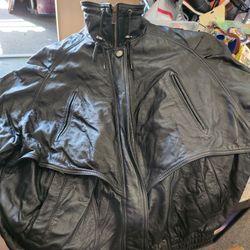Wilsons Leather Jacket 3M Removable Thinsulate Liner Bomber Size L