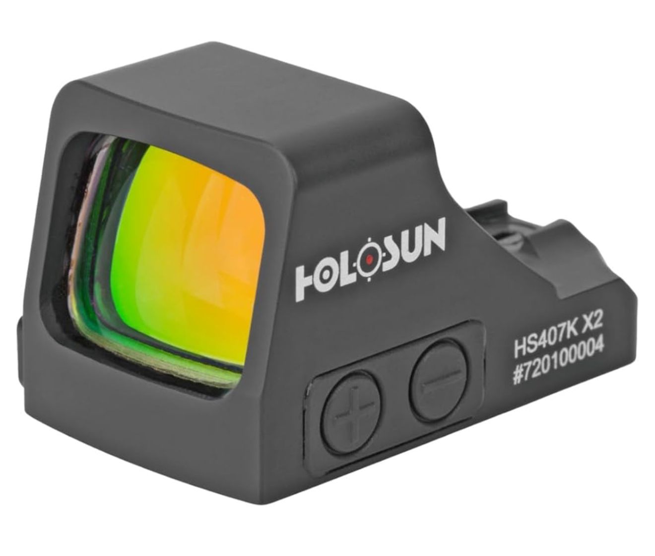 HOLOSUN HS407K X2 Red 6 MOA Dot Open Reflex Optical Sight for Subcompact Pistols - Durable Parallax Free Unlimited Eye Relief Handgun Sight with Alumi