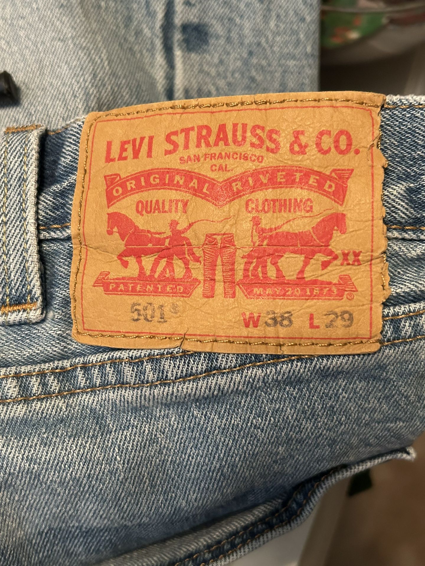 Men’s Levi 501 Size 38x29