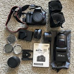 Canon EOS Rebel T6i - EOS 750  (Good Condition / Like New)