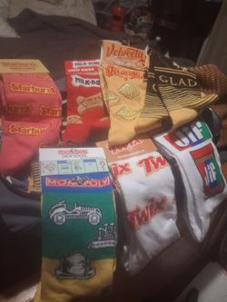 Knee high brand names food  candy ect
