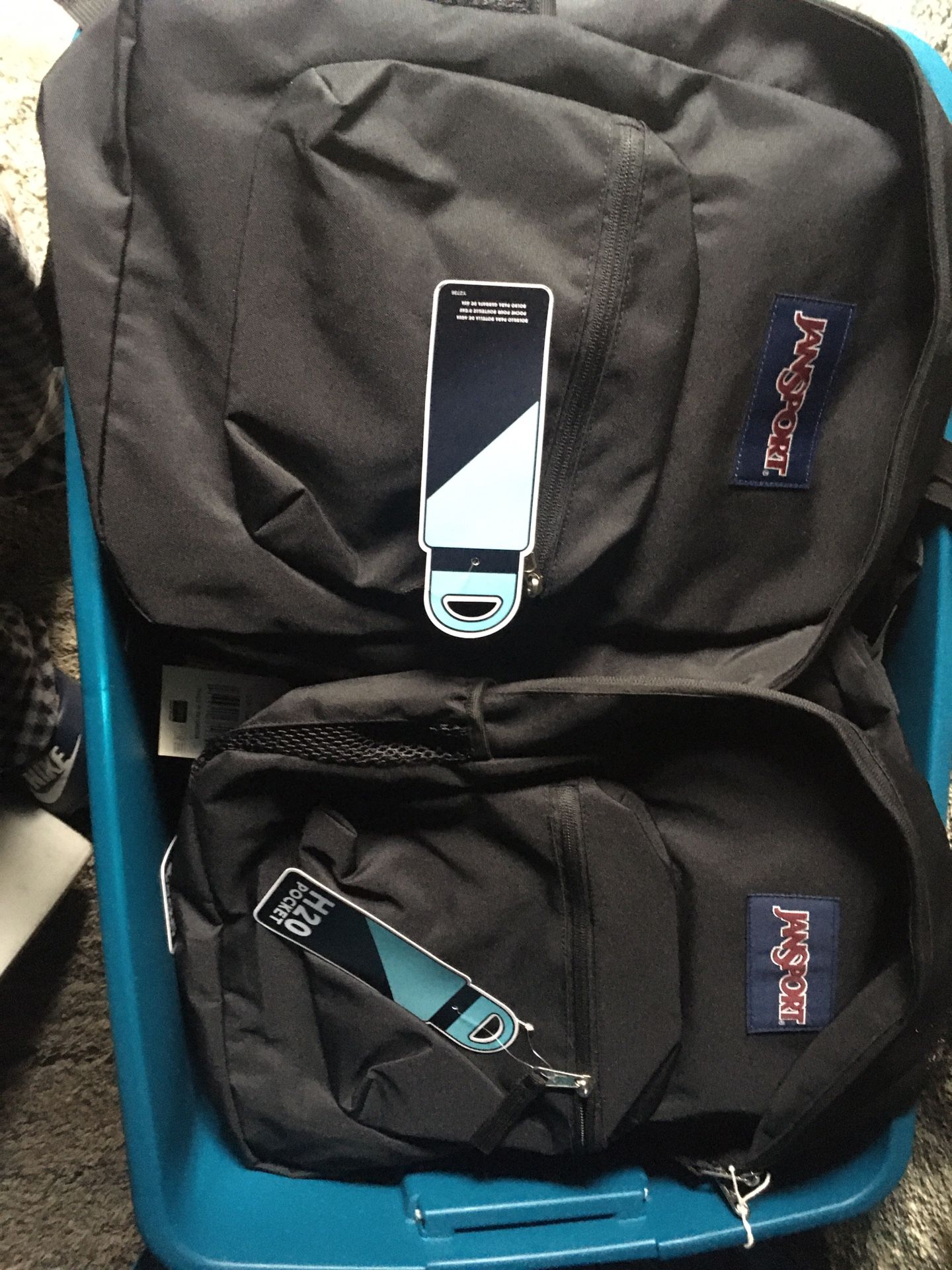 Brand New Original Jansport Backpacks With Water Bottle Holder For 30$.