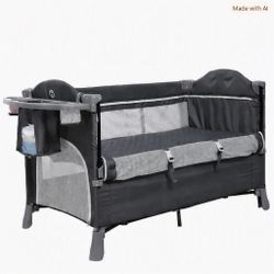 Multifunctional Foldable Baby Crib